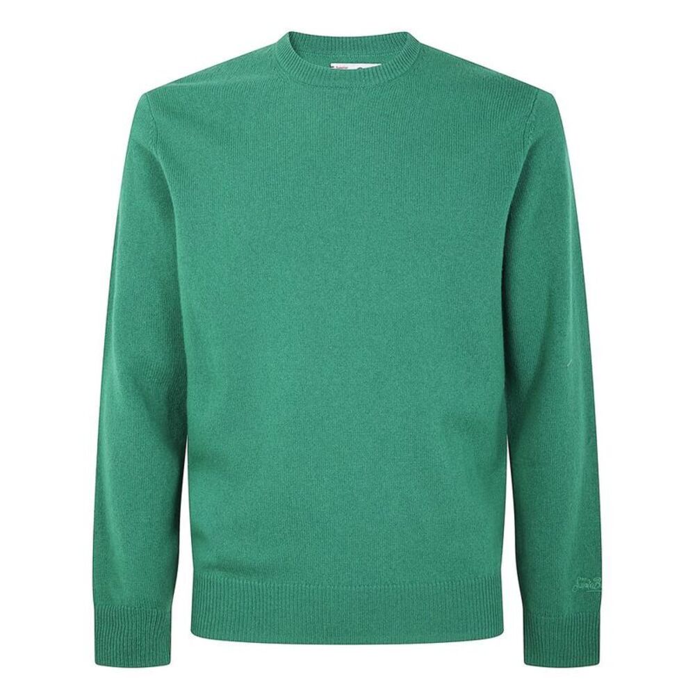 MC2 SAINT BARTH Crew Neck Wool Sweater Men GREEN Sweaters & Cardigans